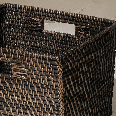 Rattan storage baskets - Different sizes and colours! - Coastal Villa Homeware